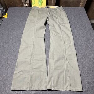 VTG Y2K RARE Diesel Womens Cut & Sew Wide Leg Pants Size 32 Grunge Utility Rave